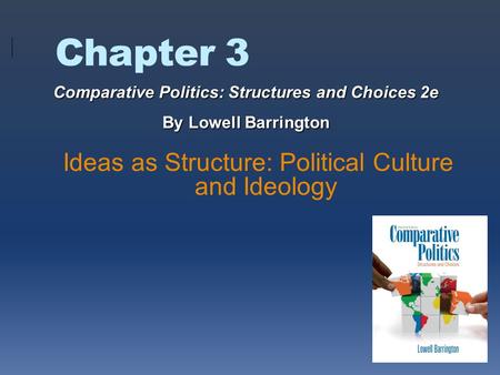 Chapter 3 Ideas as Structure: Political Culture and Ideology Comparative Politics: Structures and Choices 2e By Lowell Barrington.