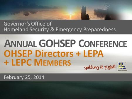 Annual GOHSEP Conference