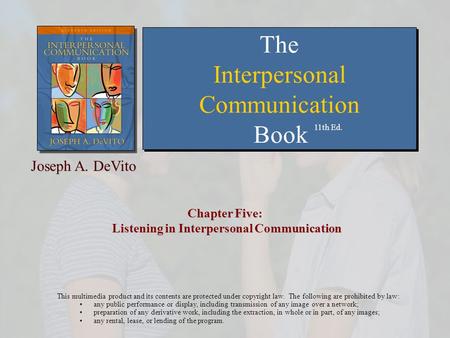 Chapter Five: Listening in Interpersonal Communication