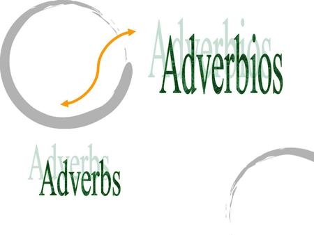 Adverbs describe verbs. They tell how an action takes place. English adverbs ending in “ly” usually correspond to Spanish adverbs ending in “mente”.