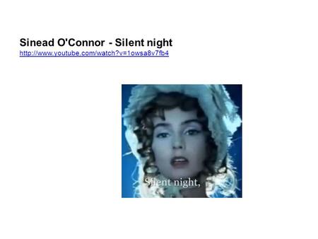 Sinead O'Connor - Silent night