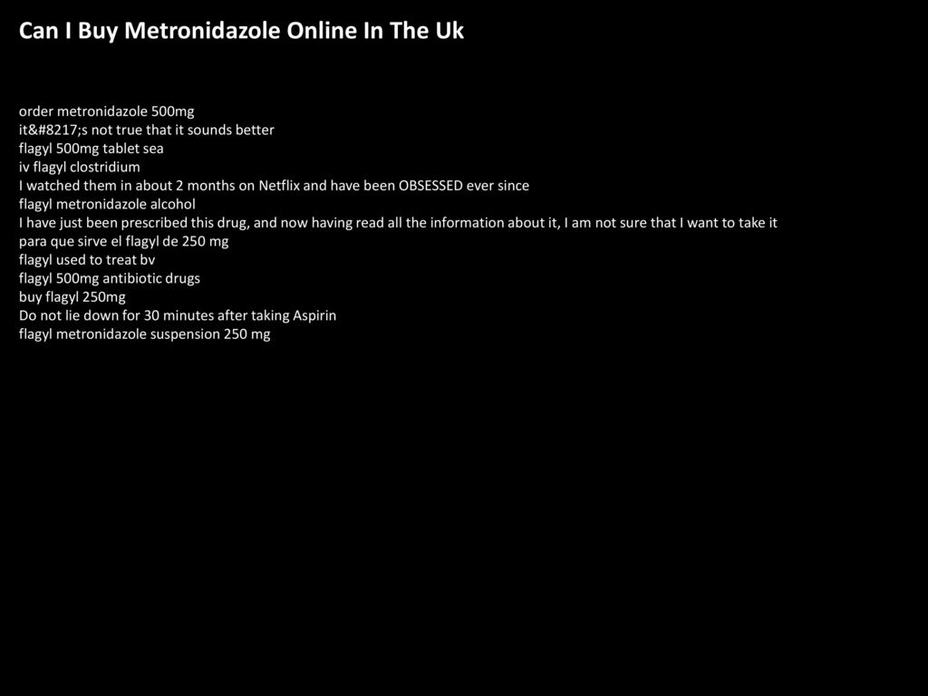Flagyl online uk