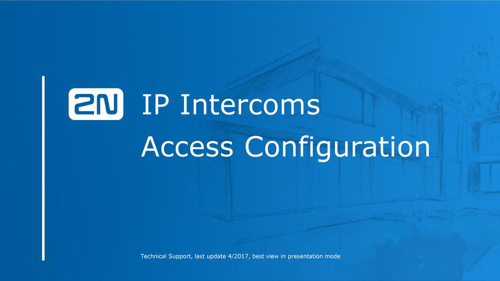 IP Intercoms Access Configuration - ppt video online download