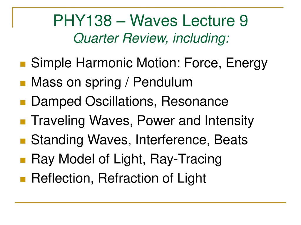 waves 9 review waves 9 review