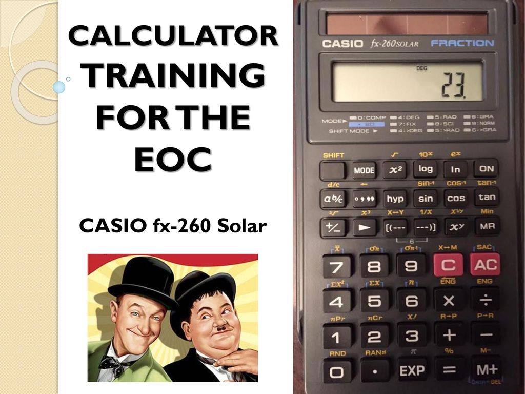 Calculator Training For The Eoc Ppt Download