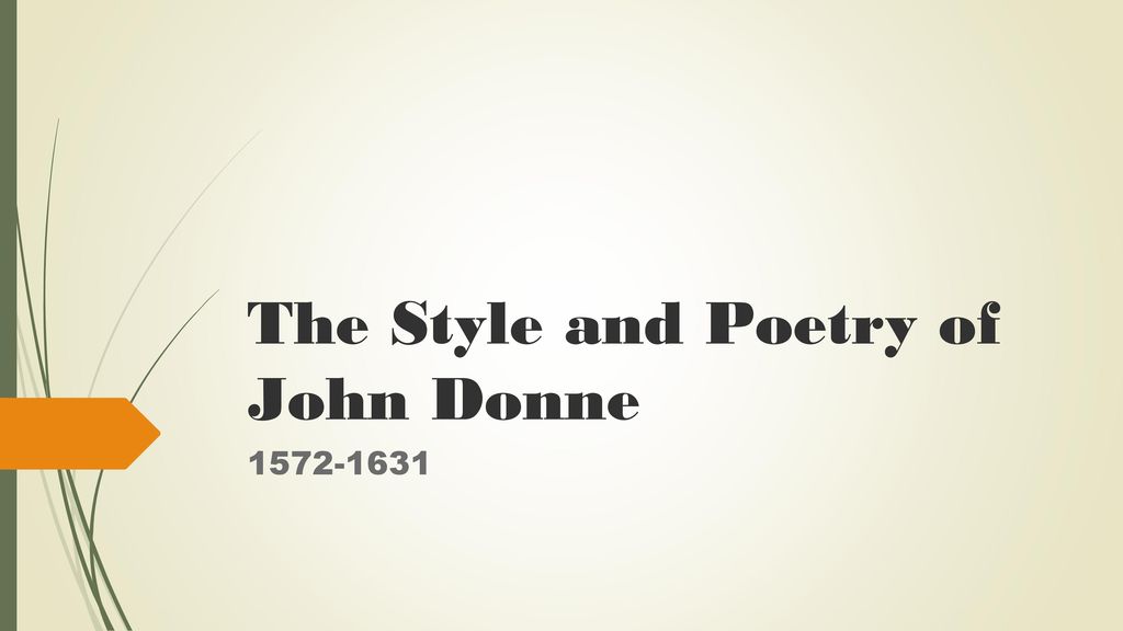 john donne writing style
