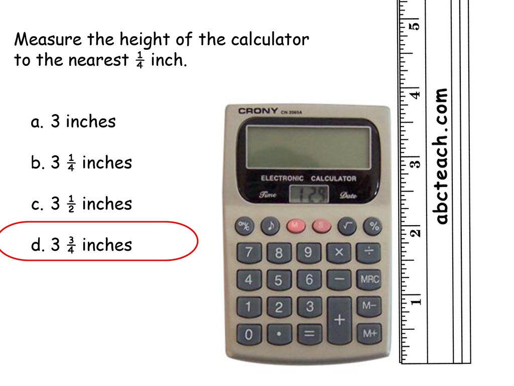 Measure the height of the calculator - ppt download