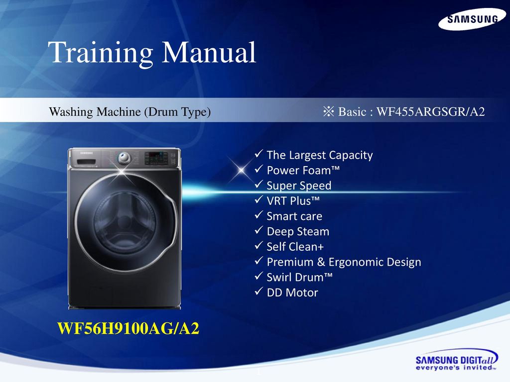 Training Manual Wf56h9100ag A2 Ppt Download