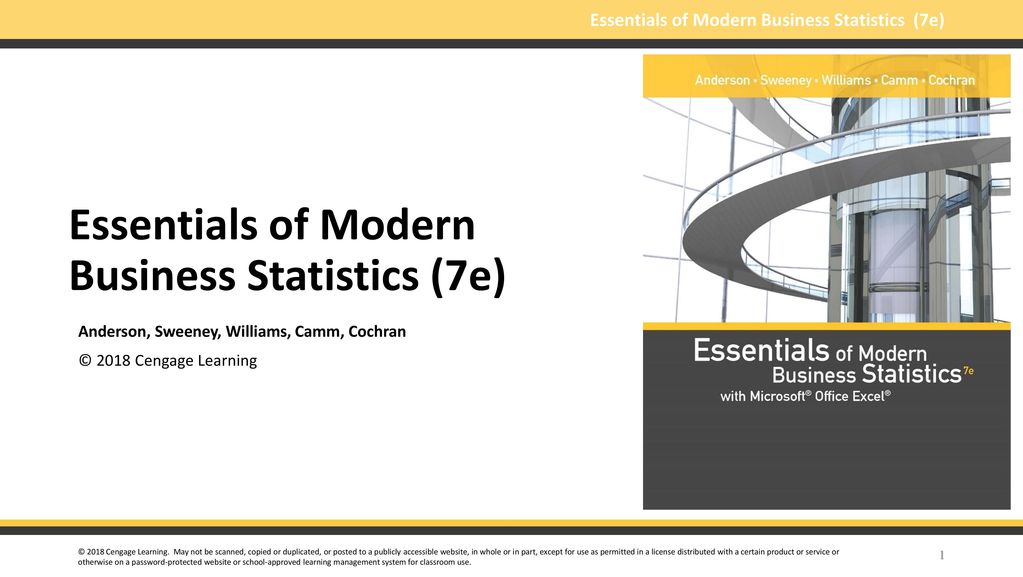 Essentials of Modern Business Statistics (7e) - ppt download