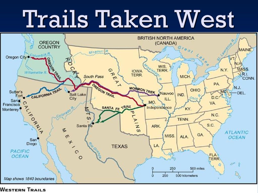 Trails Taken West. - ppt download