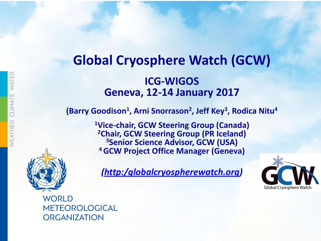 Global Cryosphere Watch