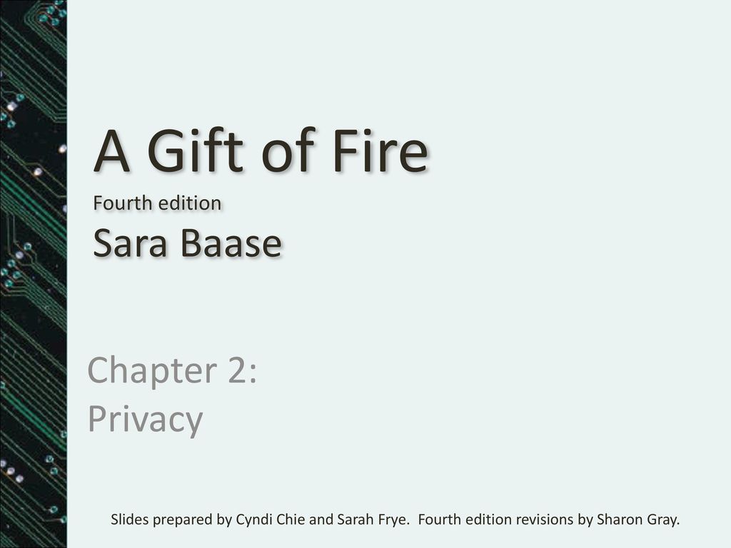 a gift of fire sara baase 4th edition pdf download