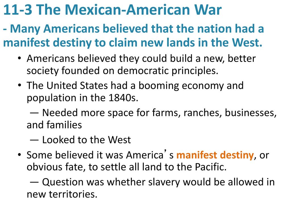 11-3 The Mexican-American War - ppt download
