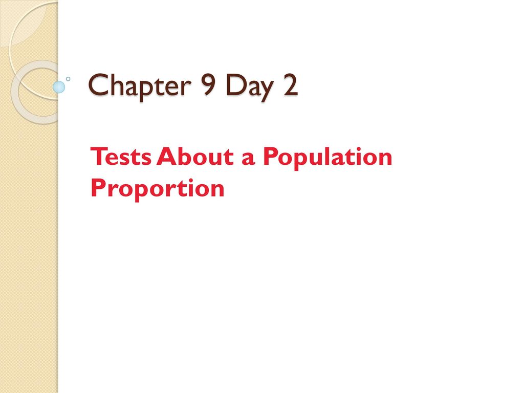 Significance Tests for Proportions Presentation ppt download