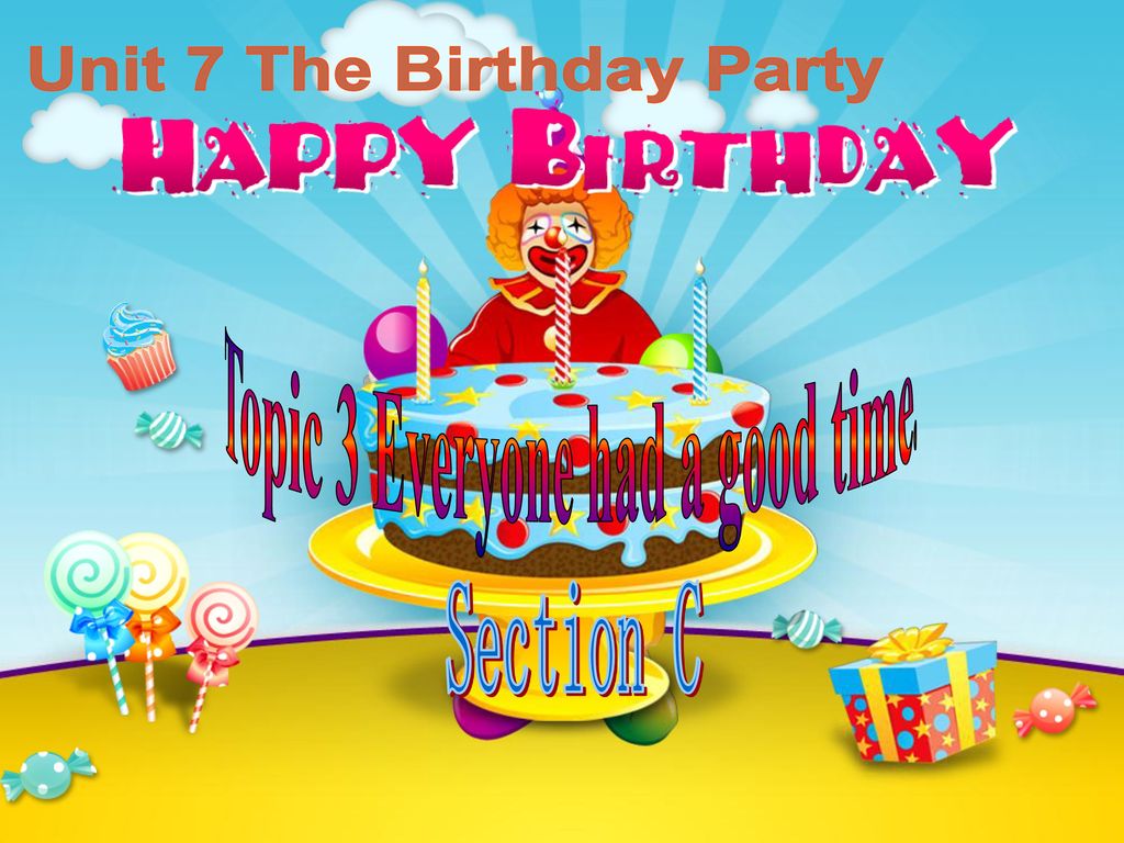 Unit 7 The Birthday Party Topic 3 Everyone Had A Good Time Ppt Download Unit 7 The Birthday Party Topic 3 Everyone Had A Good Time Ppt Download