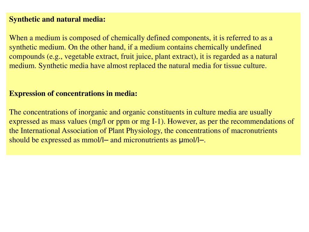 Synthetic and natural media: - ppt download Synthetic and natural media: - ppt download