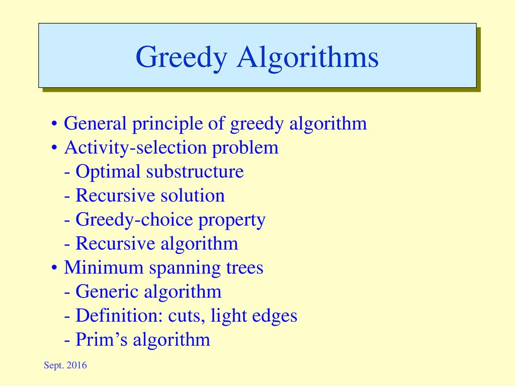 Greedy Algorithm in Data Structures