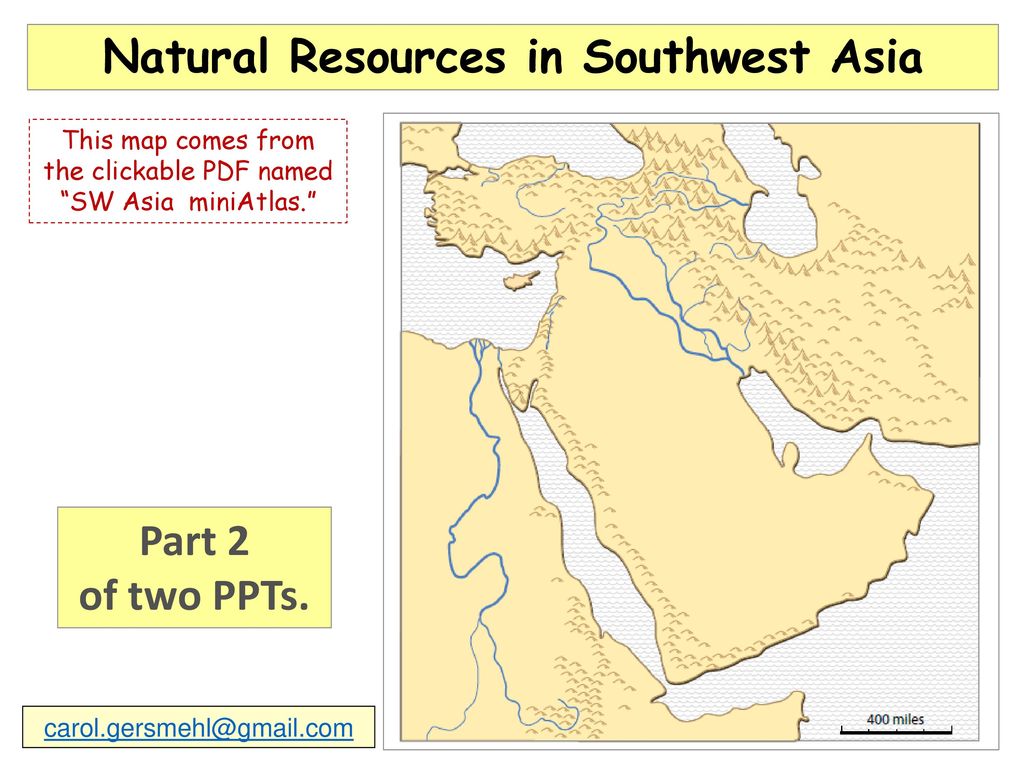 natural resources map of asia