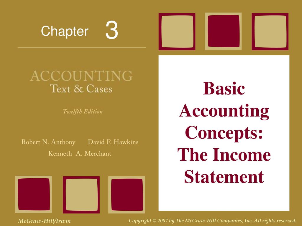 Accounting Concepts - Example Income Statement