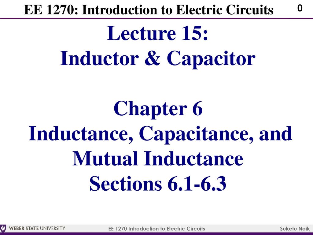 Ee 1270 Introduction To Electric Circuits Ppt Download