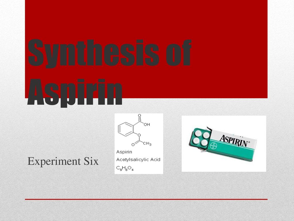 preparation of aspirin experiment