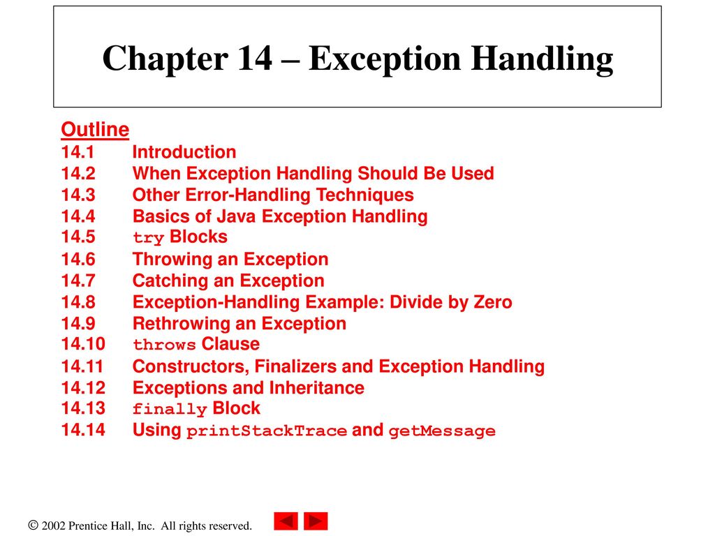 Exceptions and Inheritance