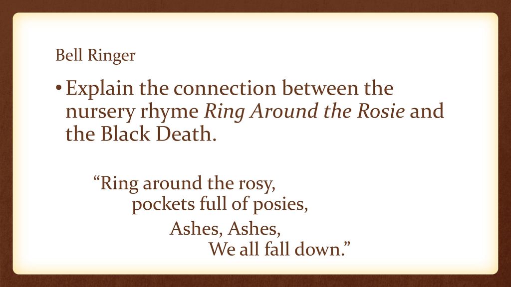 Ring Around the Rosie — A Song for the Plague | by Sona Kerim | Weird  History | Medium