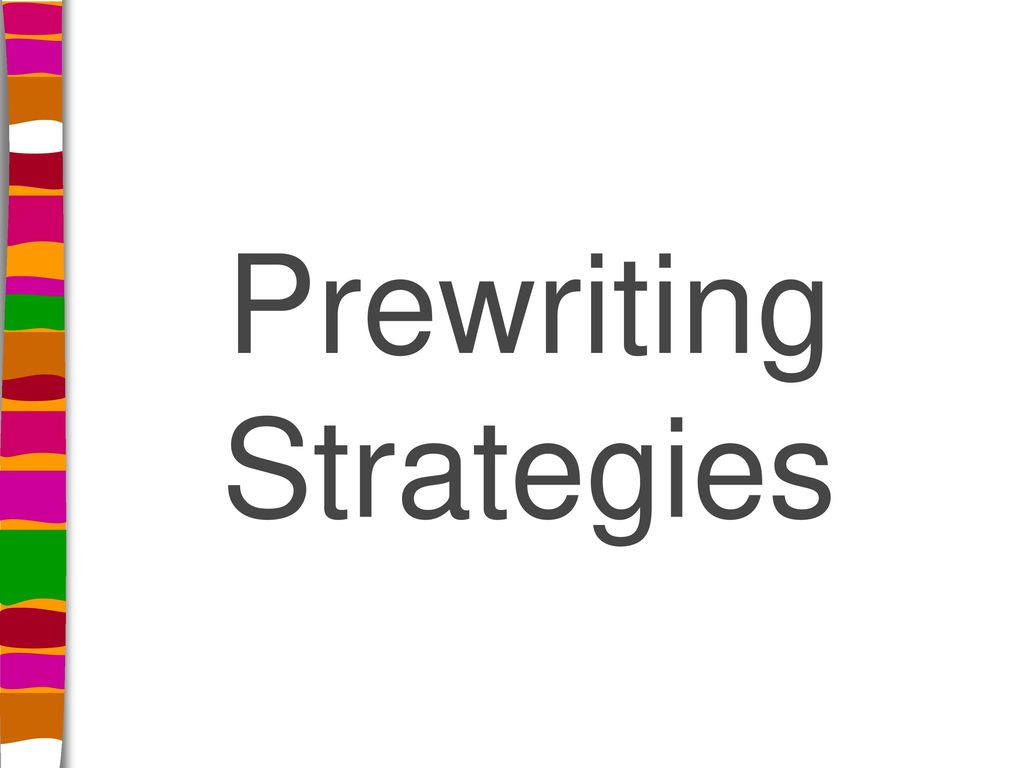 prewriting strategies examples
