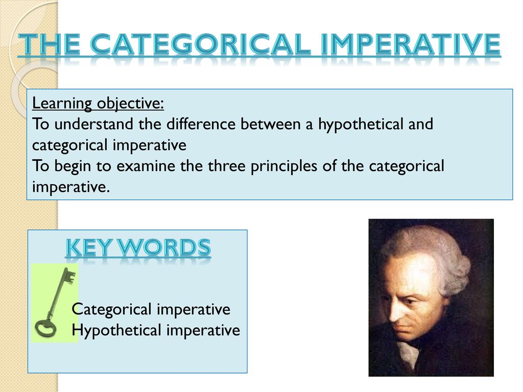 The Categorical Imperative Ppt Download