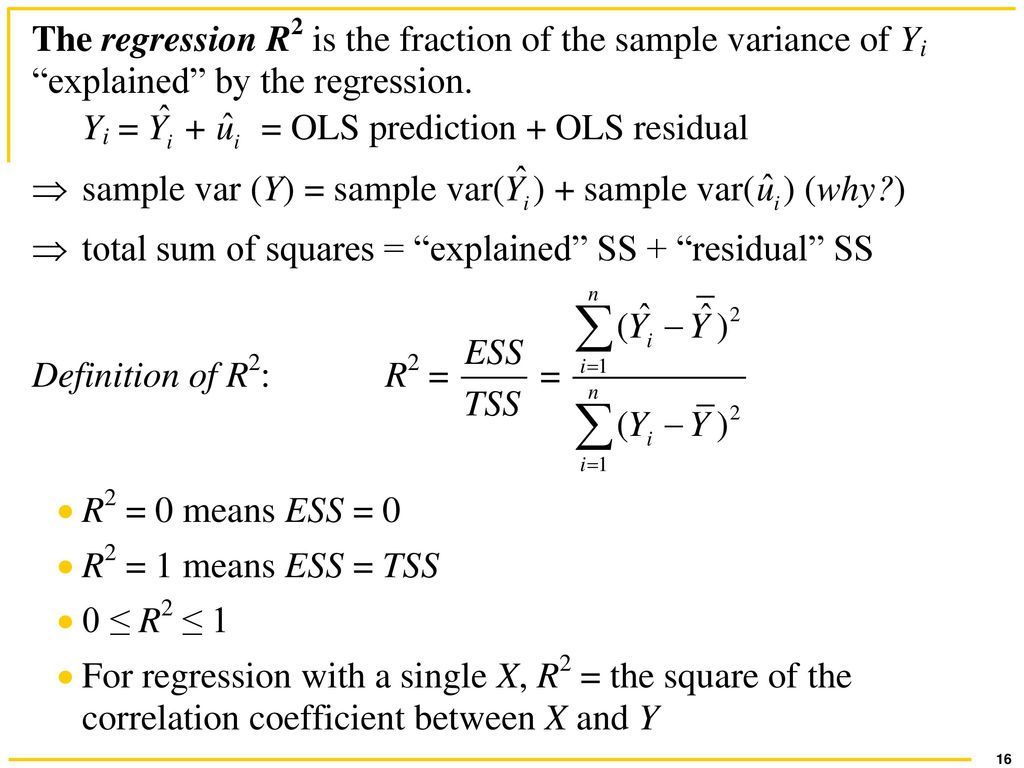 Linear Regression With One Regression Ppt Download