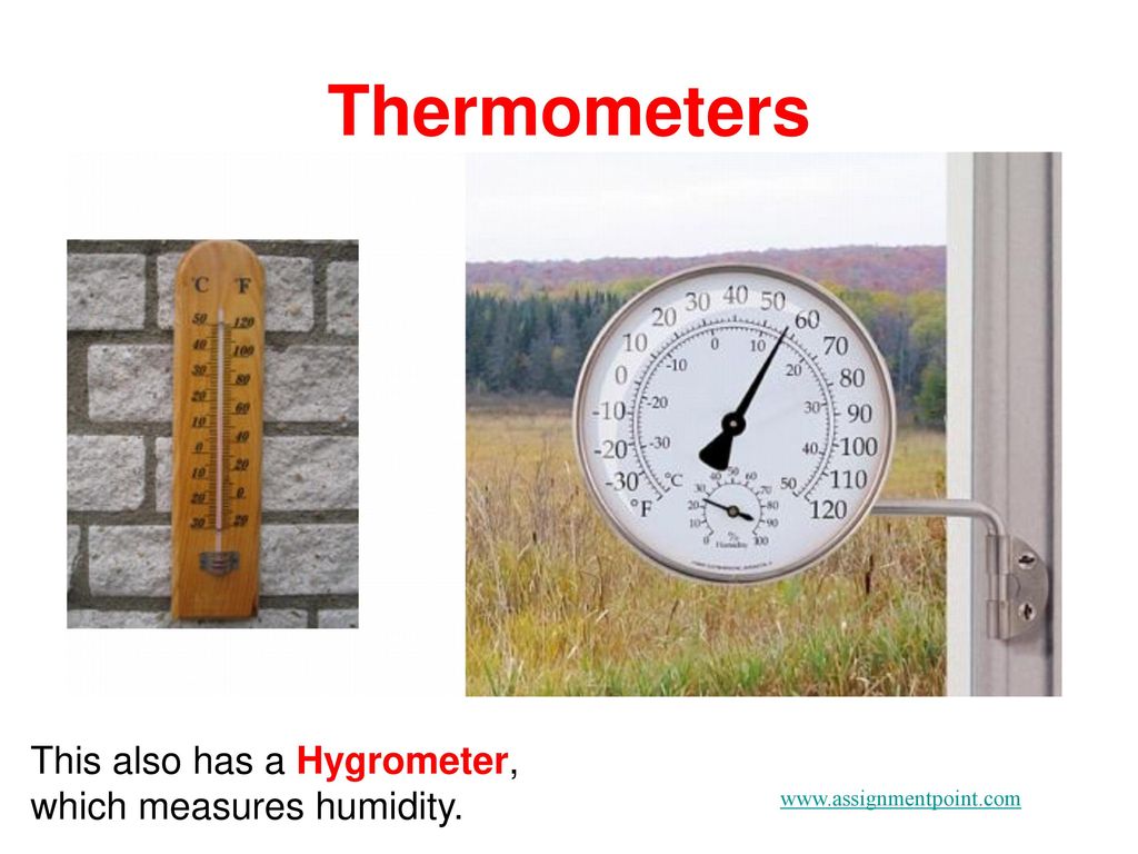a hygrometer measures