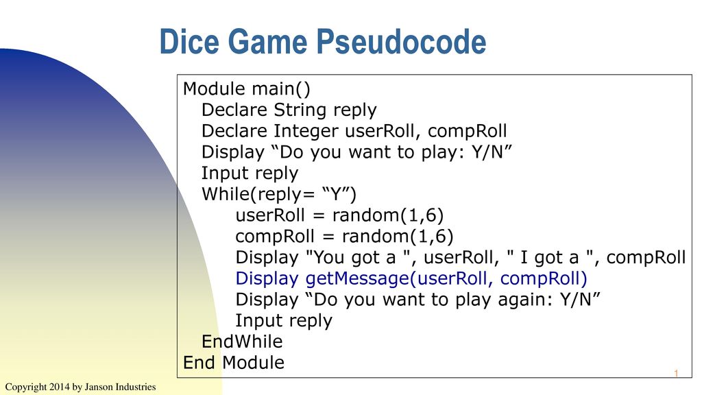 Craps Python Program Craps Python Program