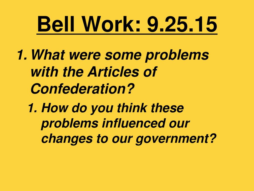 what were some problems with the articles of confederation