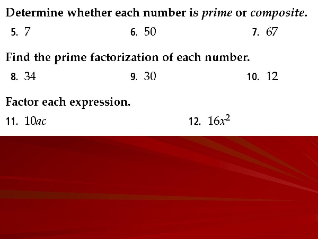 Lesson 5-1 Pages Prime Factorization. - ppt download