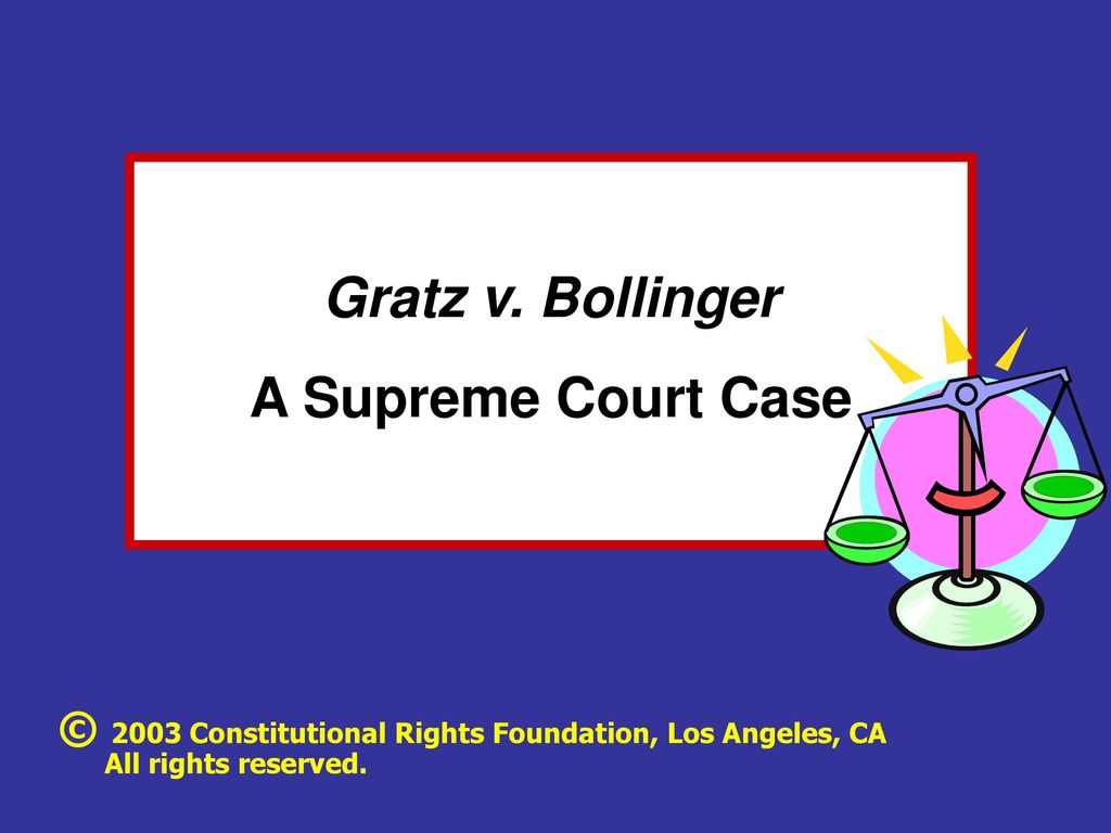 gratz v bollinger case brief