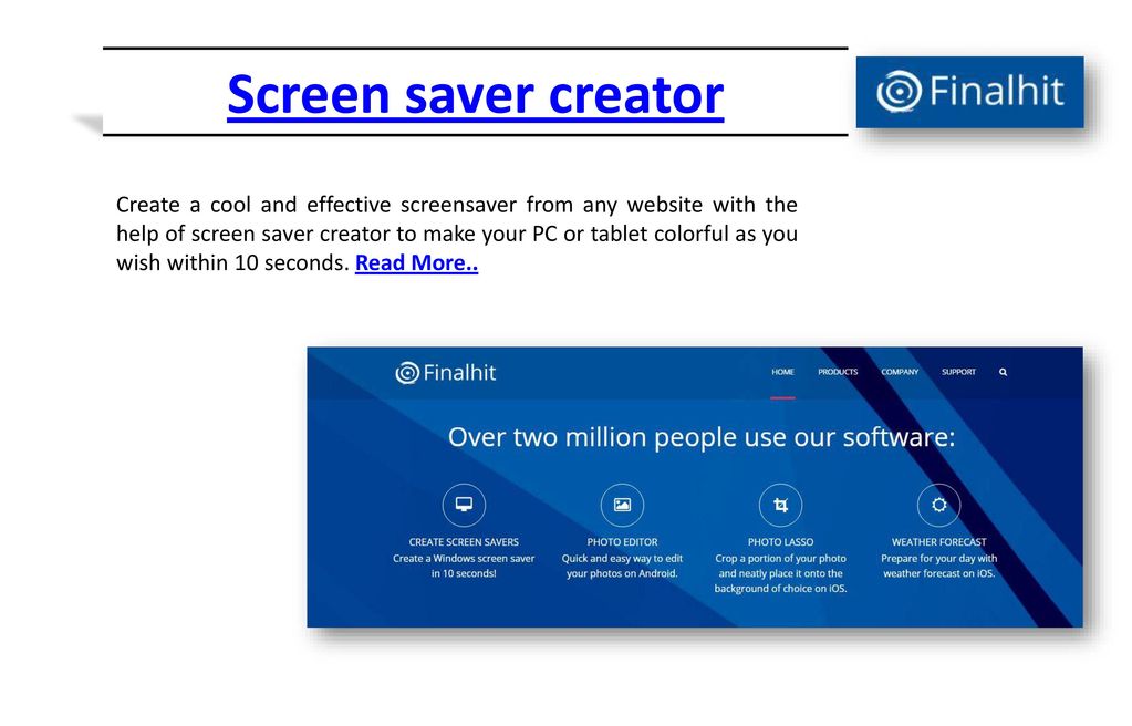 Create countdown timer screen saver - Finalhit