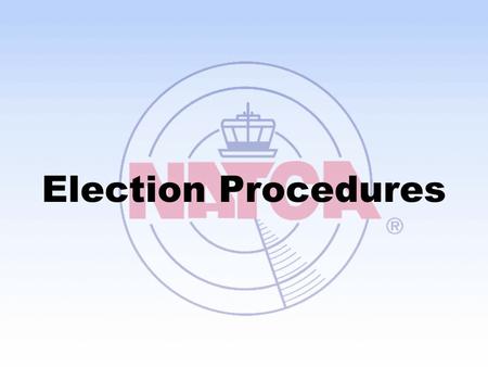 Election Procedures.