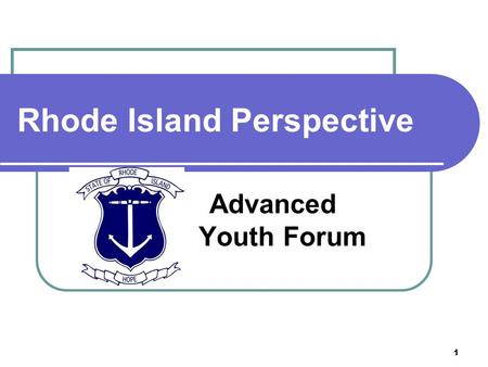 1 Rhode Island Perspective Advanced Youth Forum. 2 State of Rhode Island Workforce Organizational Chart.