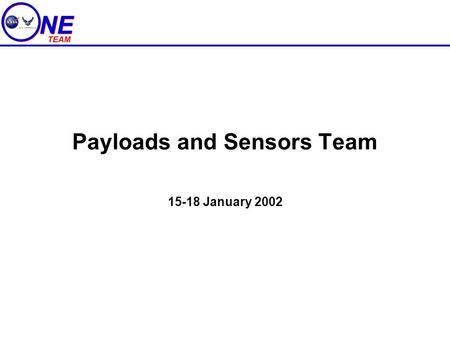 Payloads and Sensors Team