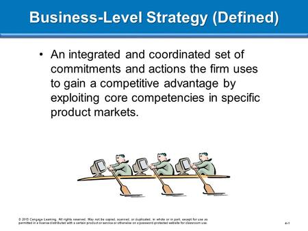 Business-Level Strategy (Defined)