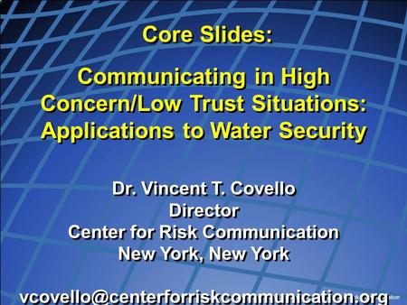 Center for Risk Communication
