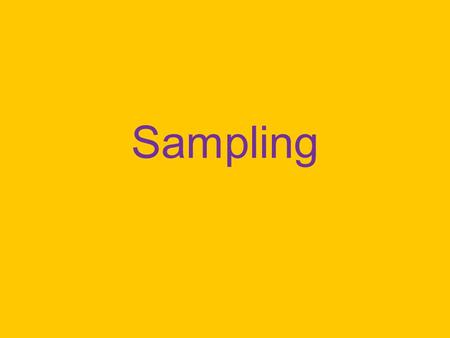 Sampling. Basic Terms Research units – subjects, participants Population of interest (all humans?) Accessible population – those you can actually try.