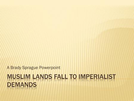 A Brady Sprague Powerpoint.  Pro/Con of Imperialism  Background Information  Effects of Imperialism  Western Powers Involved  Indigenous Response.