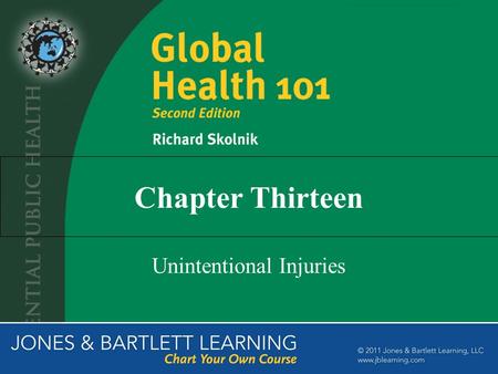 Chapter Thirteen Unintentional Injuries. The Importance of Unintentional Injuries Among the single leading causes of death and DALYs lost worldwide 6%