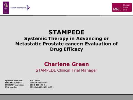 Charlene Green STAMPEDE Clinical Trial Manager