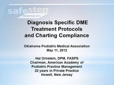 Diagnosis Specific DME