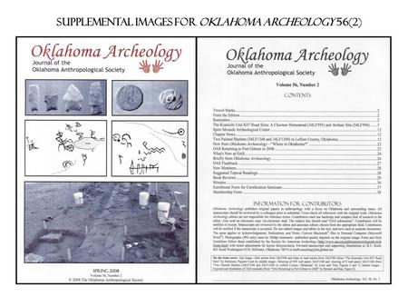Supplemental images for Oklahoma archeology 56(2).