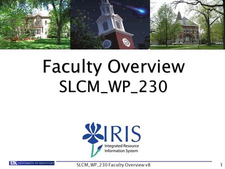 SLCM_WP_230 Faculty Overview v81 Faculty Overview SLCM_WP_230.