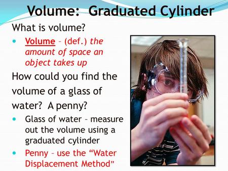 Volume: Graduated Cylinder
