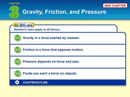Gravity, Friction, and Pressure